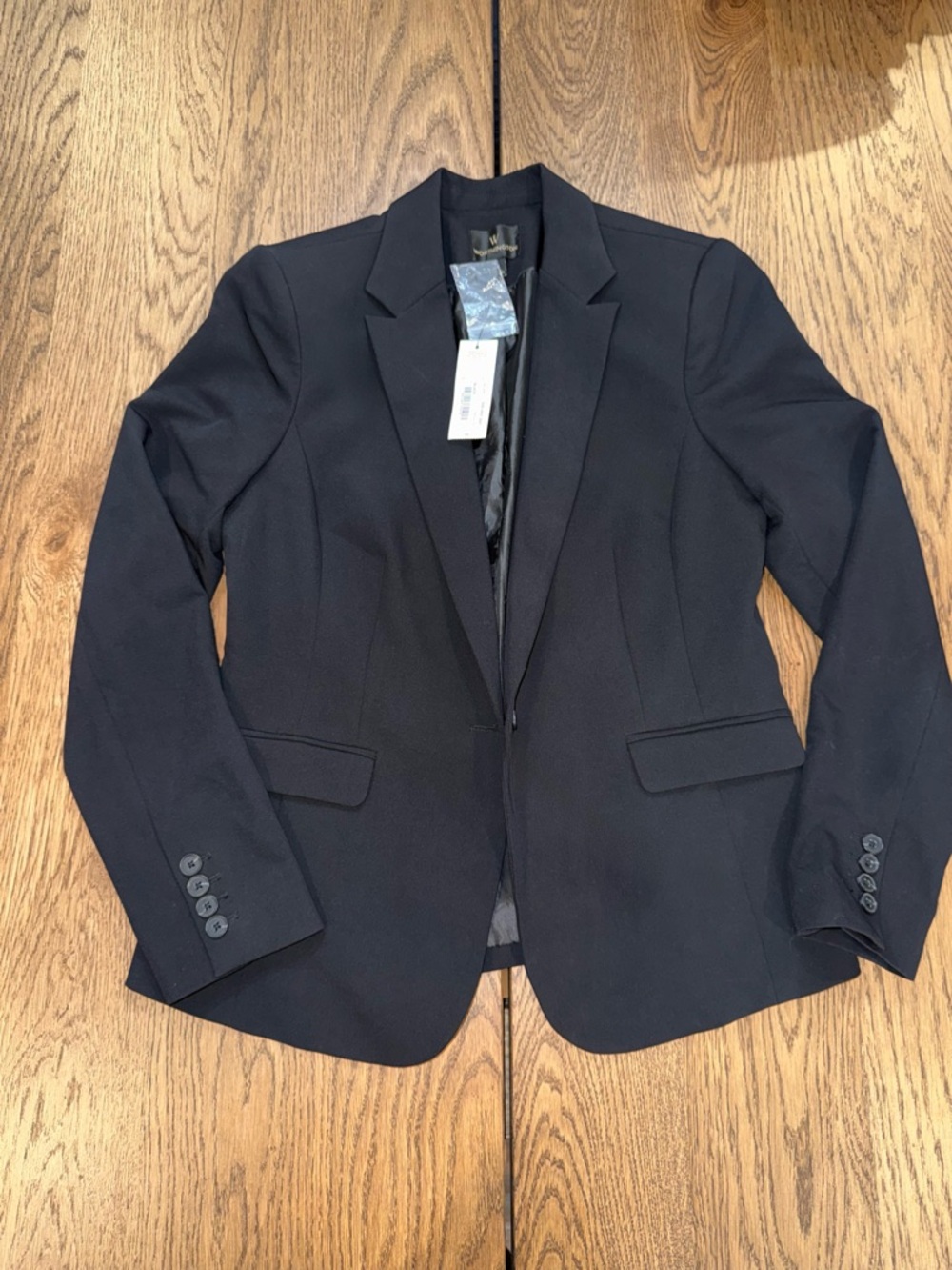Worthington Black Single-Button Tailored Blazer SZ 10